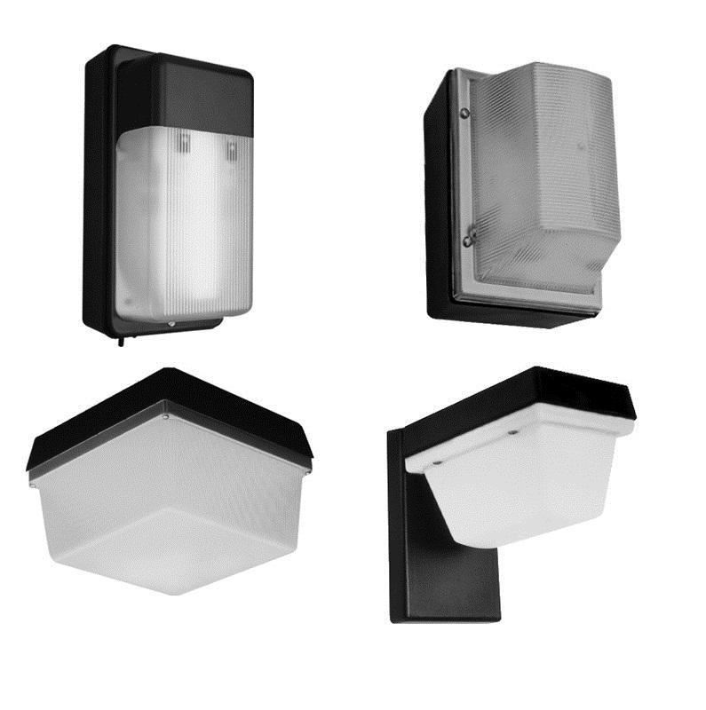 Exterior AC/Emergency Fixtures, Clear Lens, Bronze